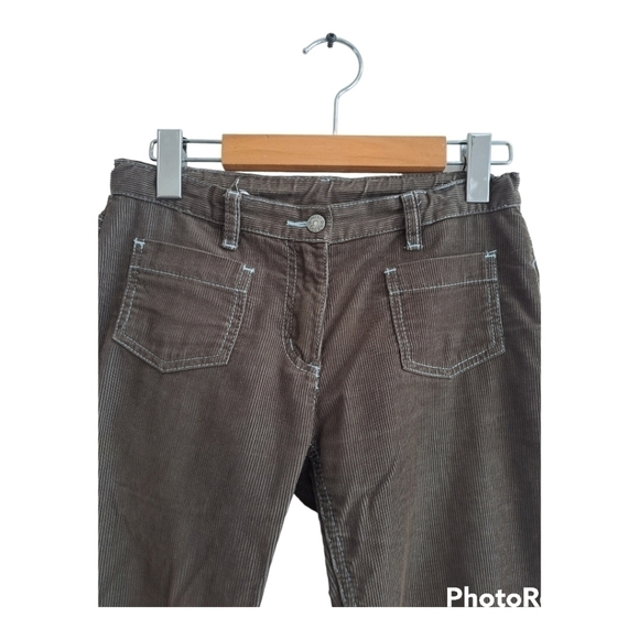 Mini Boden brown Patchwork corduroy flowers girls pants size 11-12Y - Picture 7 of 16